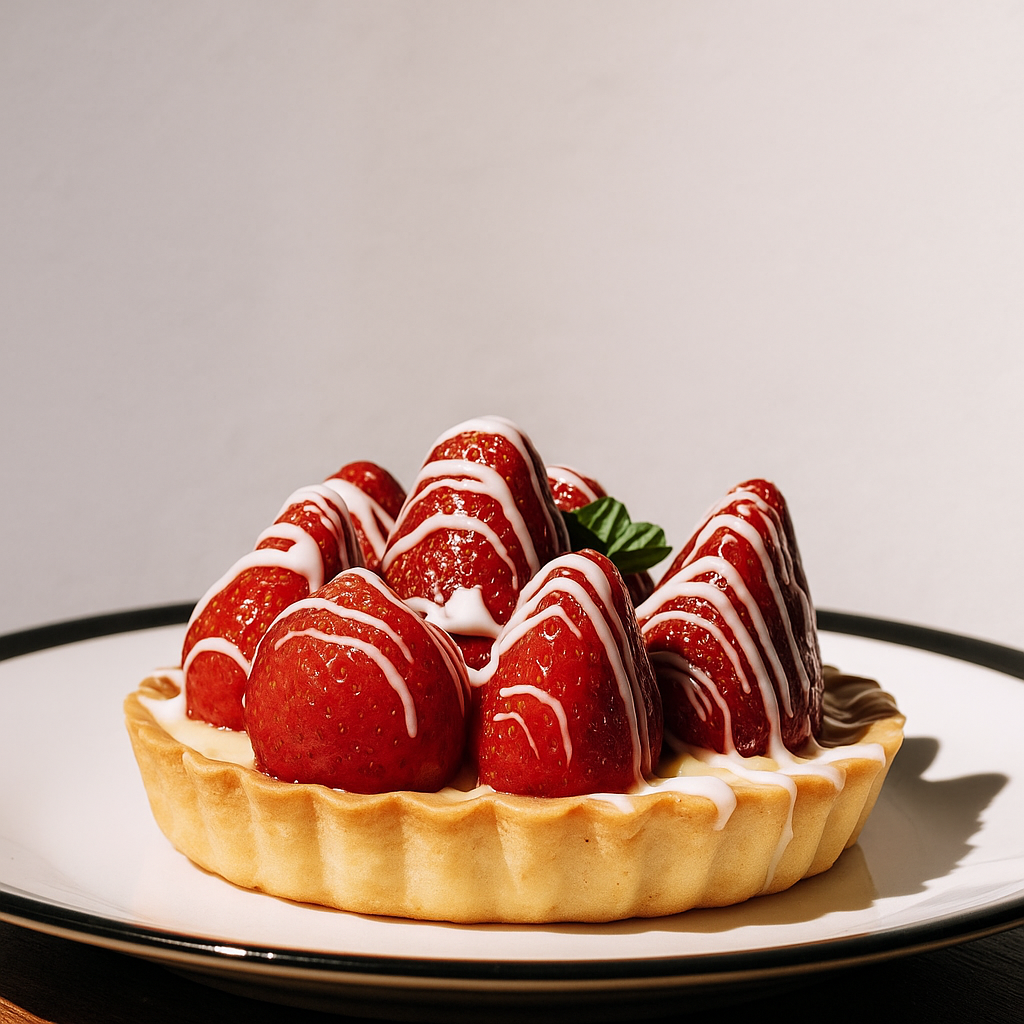 Tarta de frutilla elegante